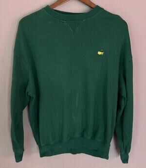 Masters Collection Sweater Mens L Green 100% Pima Cotton Golf Pullover